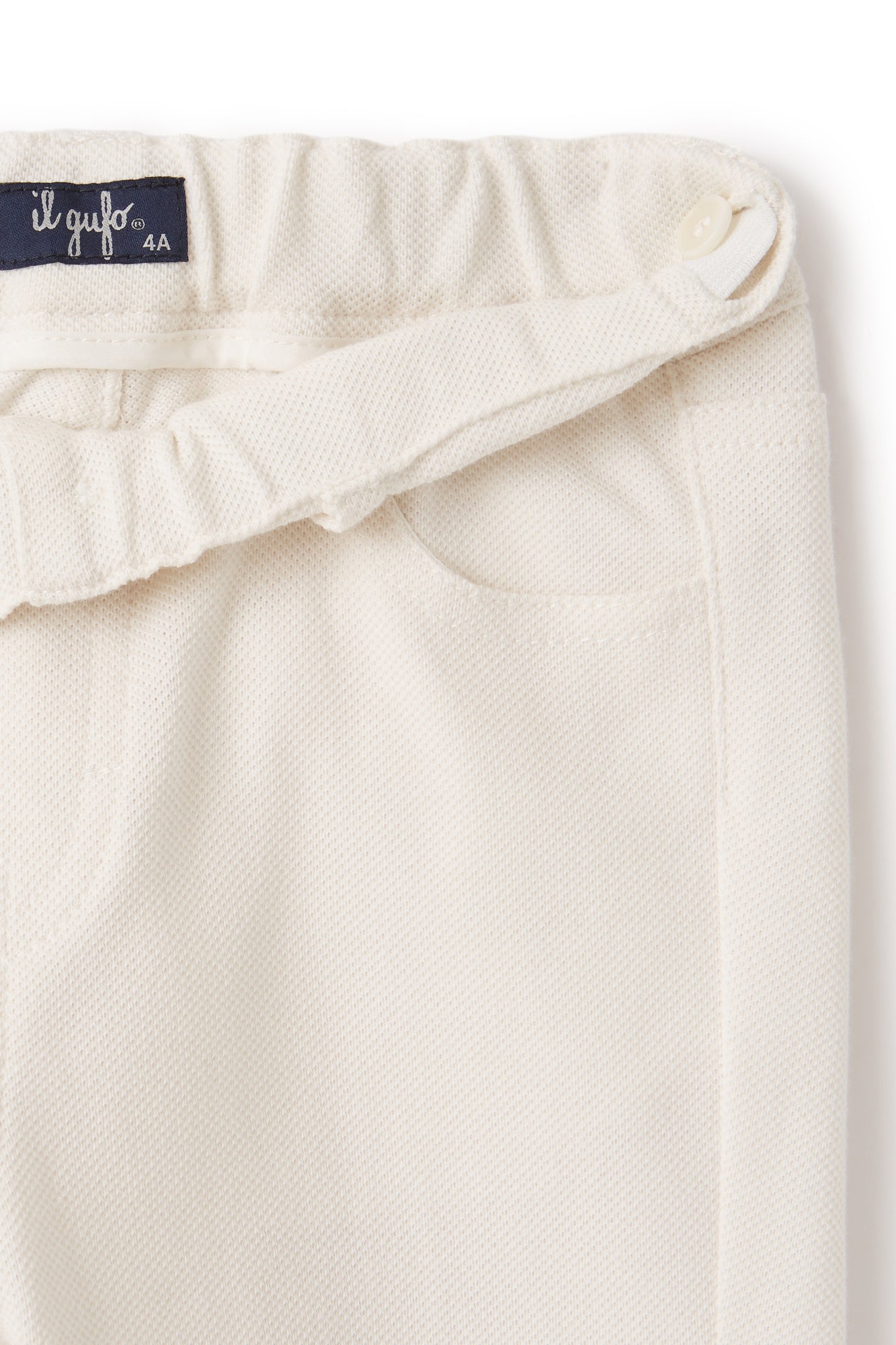 Piquet Trousers | Shell White