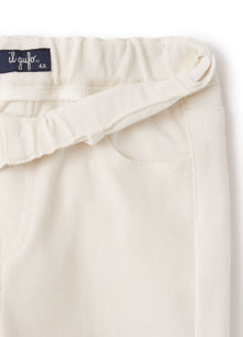 Piquet Trousers | Shell White