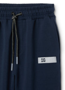 Fleece Trousers | Blue/Silver
