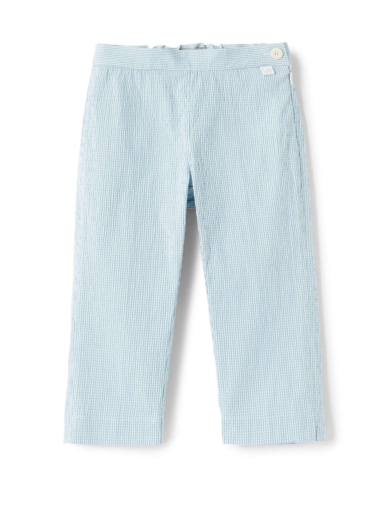 Girls | Micro Vichy Capri Trousers | Lichene