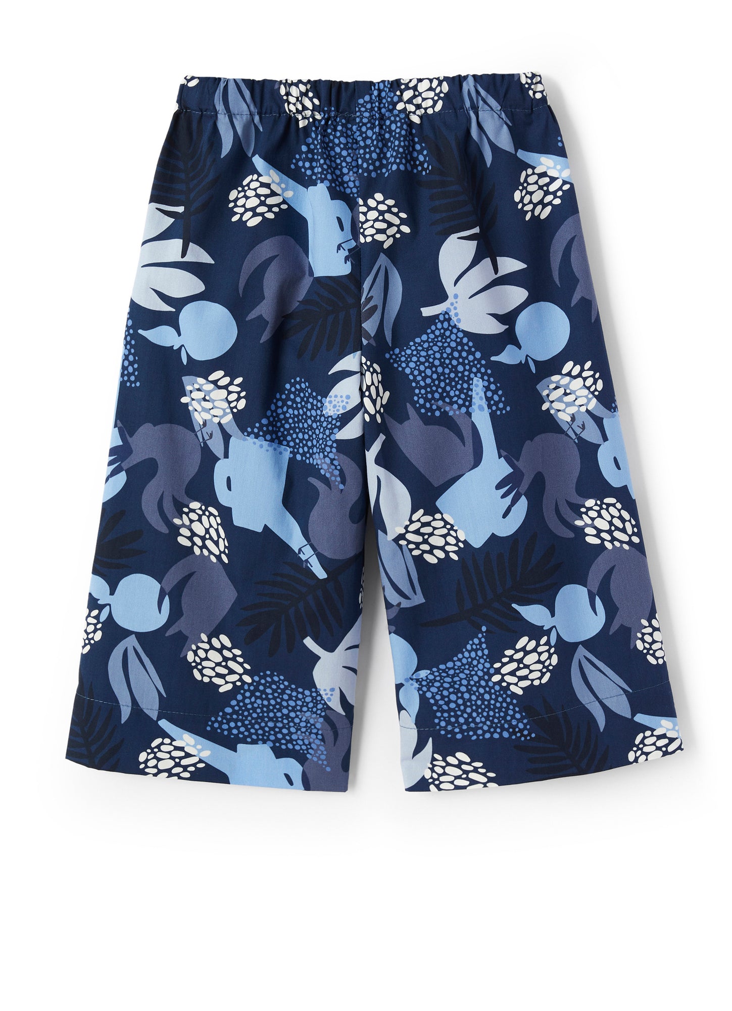 Culottes with Garden Print | Celeste Scuro
