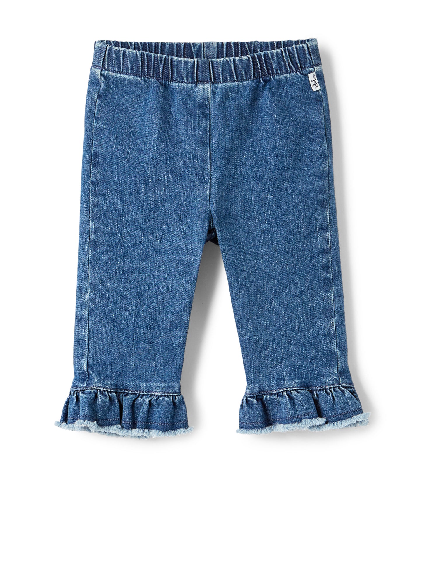Jeans Flare with Valances | Celeste Scuro