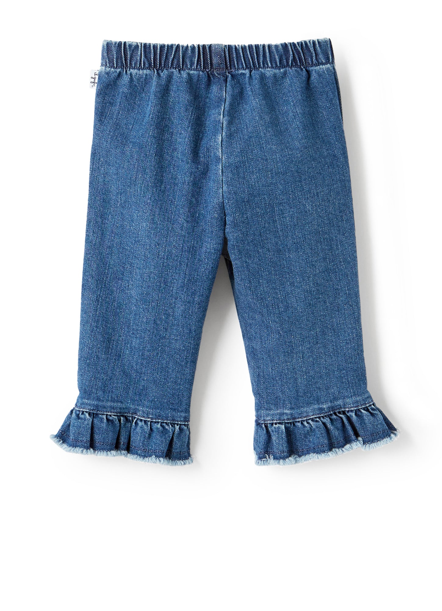 Jeans Flare with Valances | Celeste Scuro