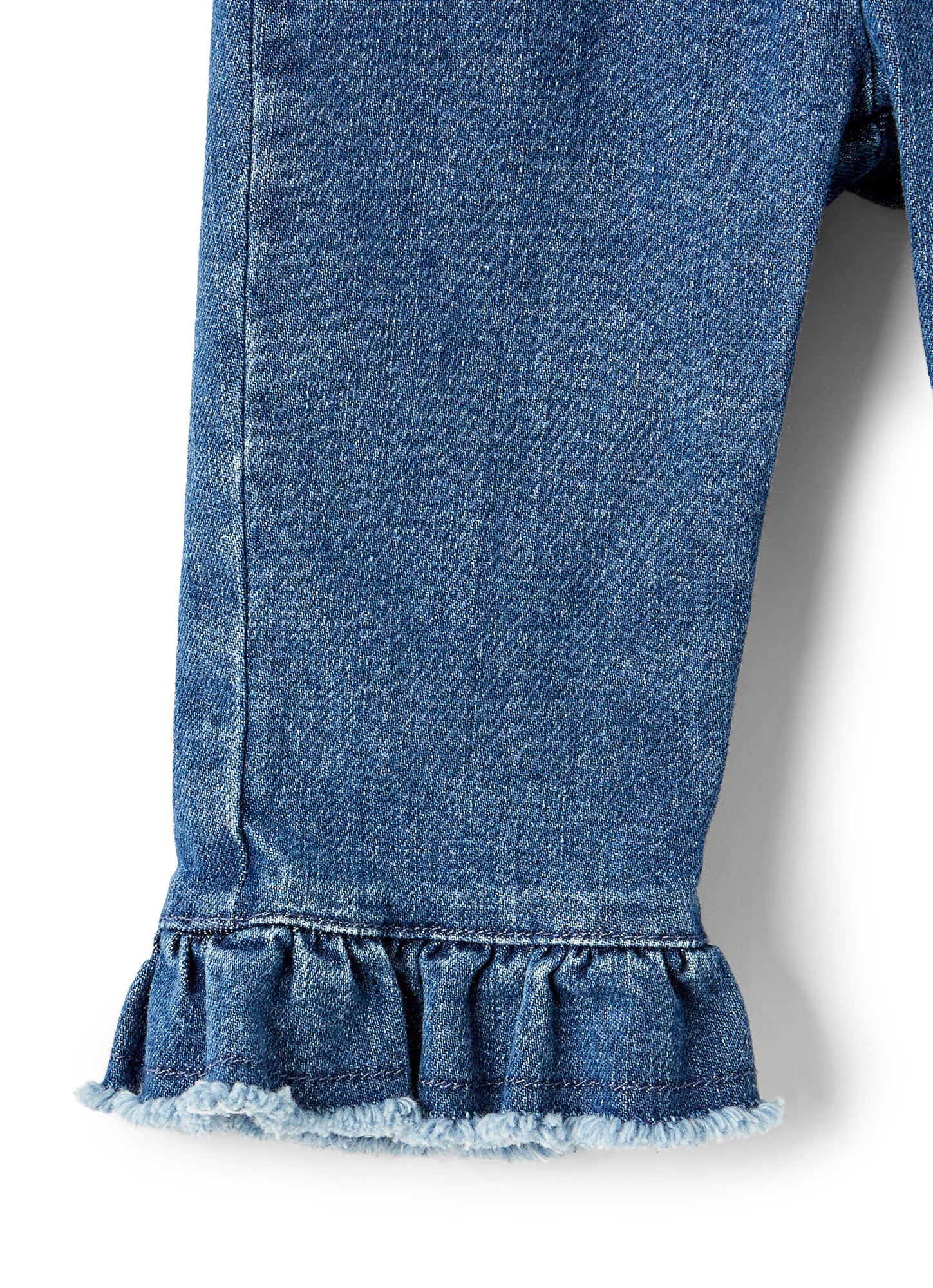 Jeans Flare with Valances | Celeste Scuro