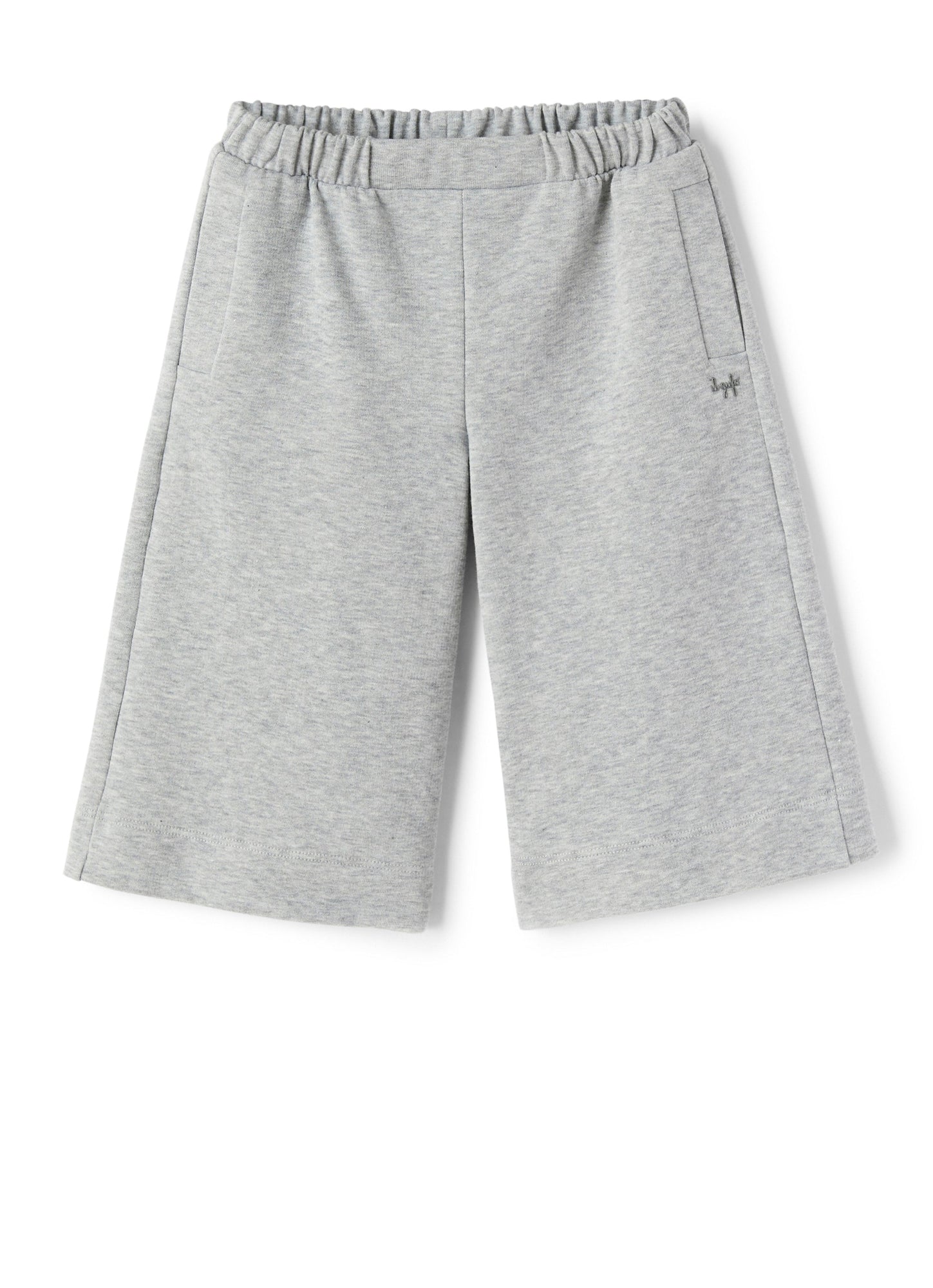 Girls | Fleece Culotte Trousers | Nickel Grey