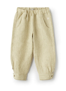Linen Trousers with Cuffs | Cachi Righe