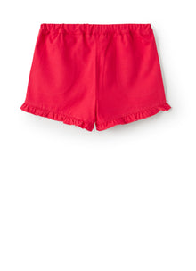 Stretch Jersey Shorts with Ruffle | Fragola