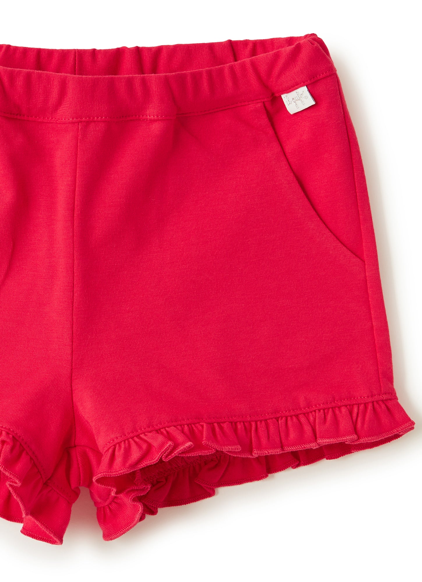 Stretch Jersey Shorts with Ruffle | Fragola