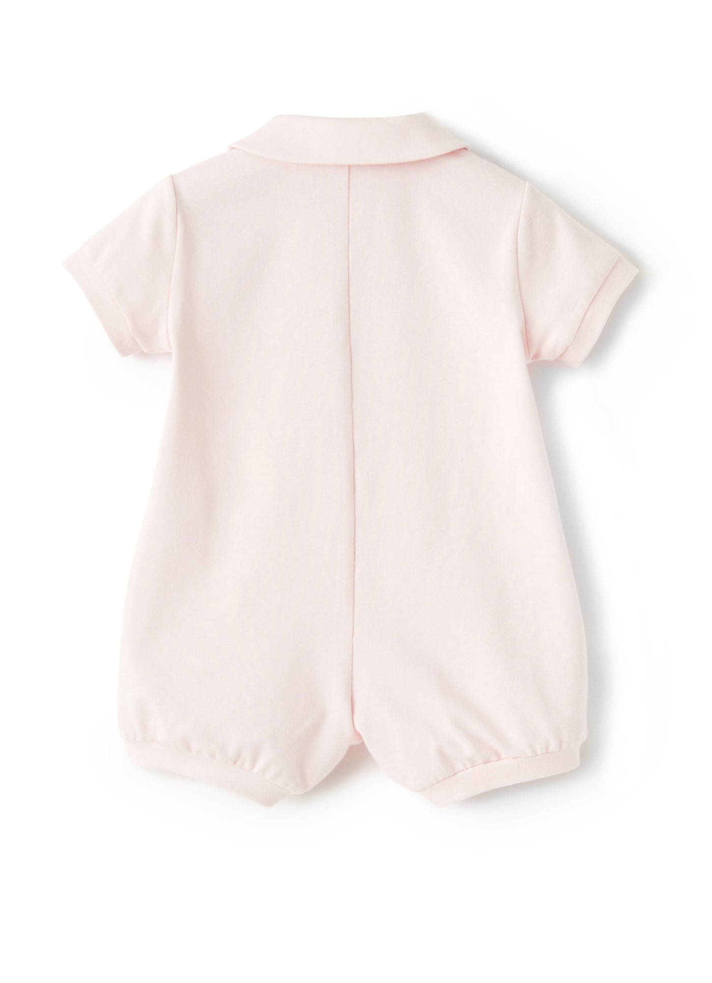 Romper with Bear Application | Rosa Bebe/Rosa Quarzo