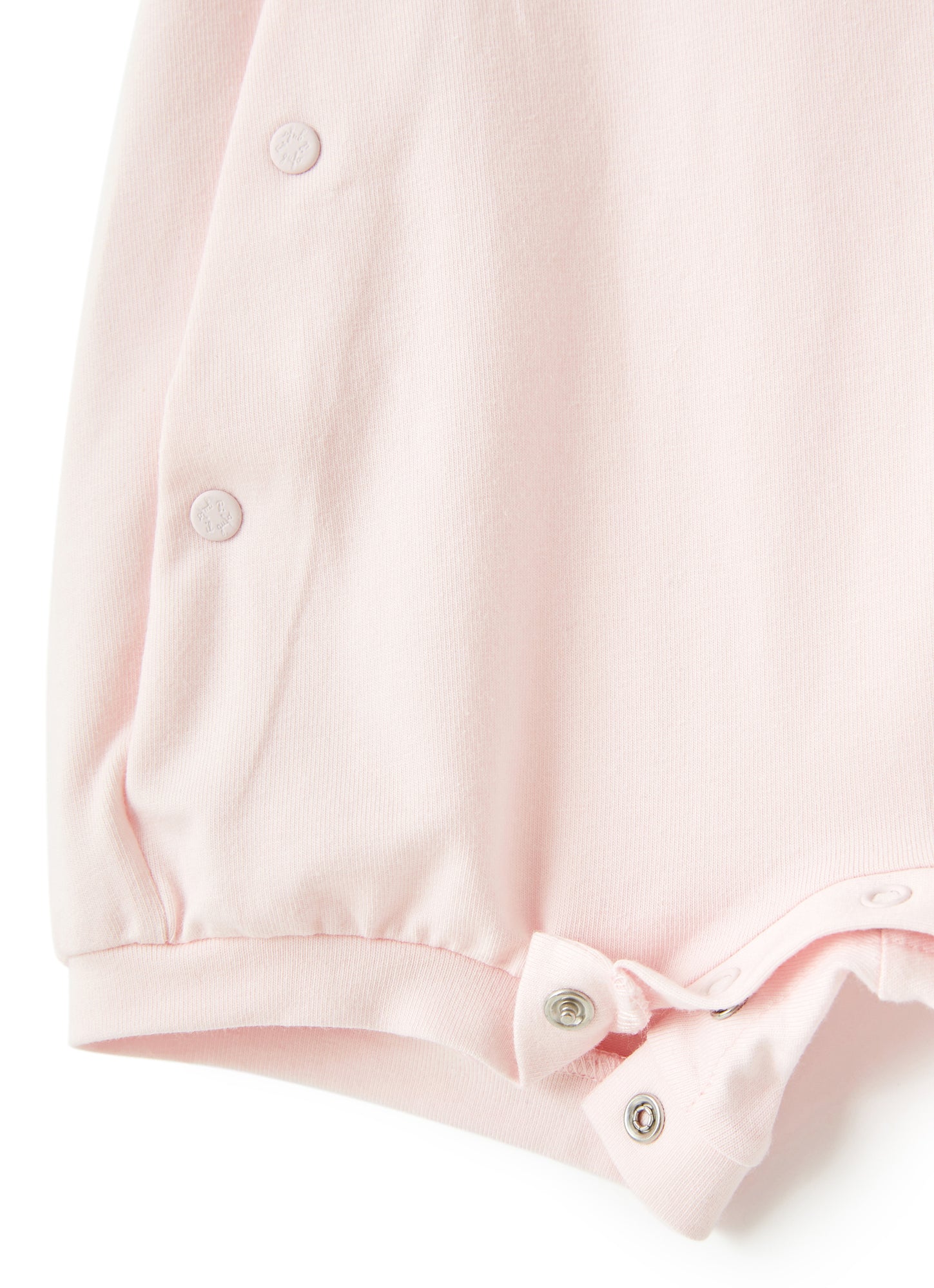 Romper with Bear Application | Rosa Bebe/Rosa Quarzo
