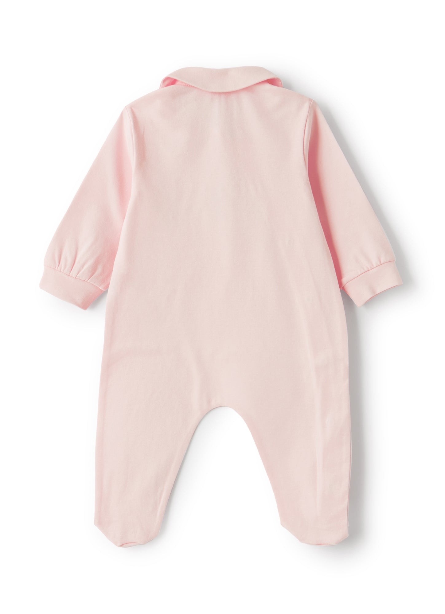Jersey Onesie with Bear | Rosa Bebe/Rosa Quarzo