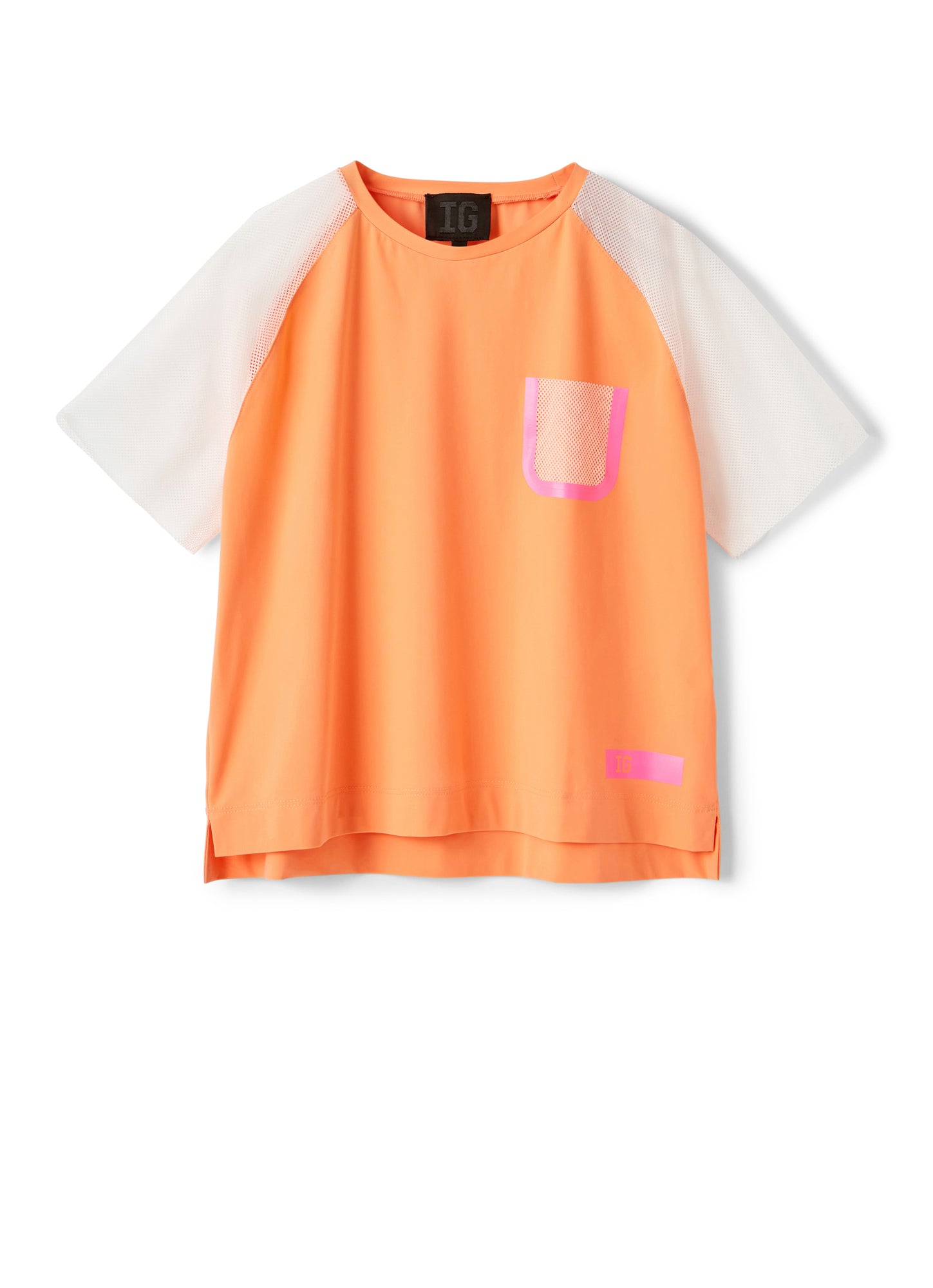 Orange Sensitive Fabrics T-Shirt | Carota/Rosa Fluorescente