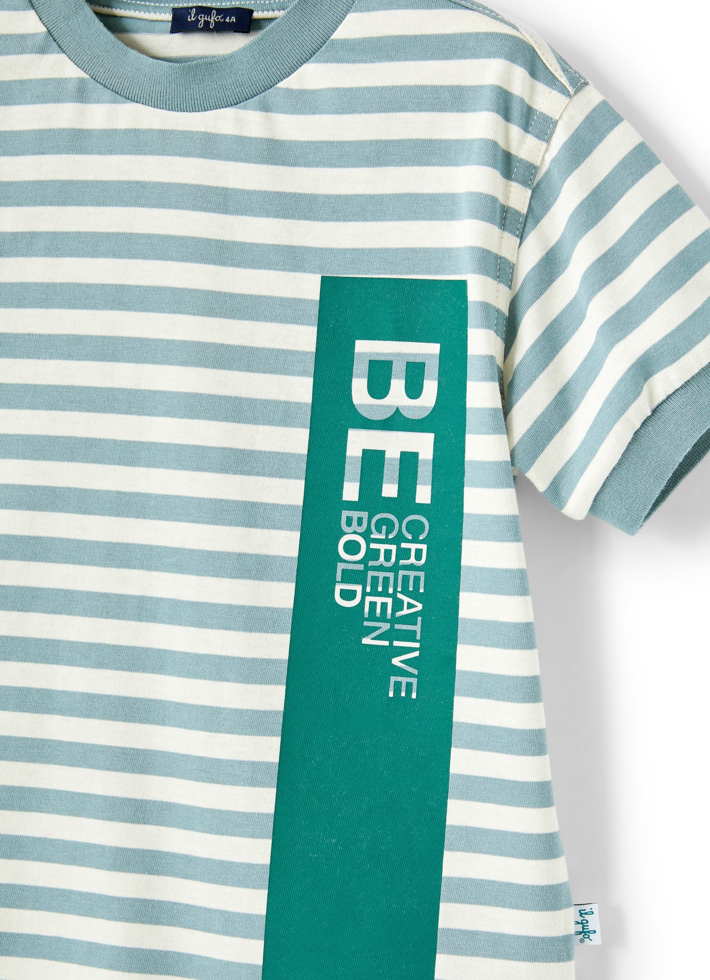 Striped Jersey T-Shirt | Teal/Teal Scuro