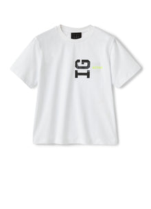 T-Shirt with Logo And Transparent Insert | White/Chick Yellow