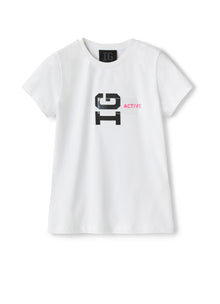 Jersey Logo T-Shirt | White/Strawberry Red