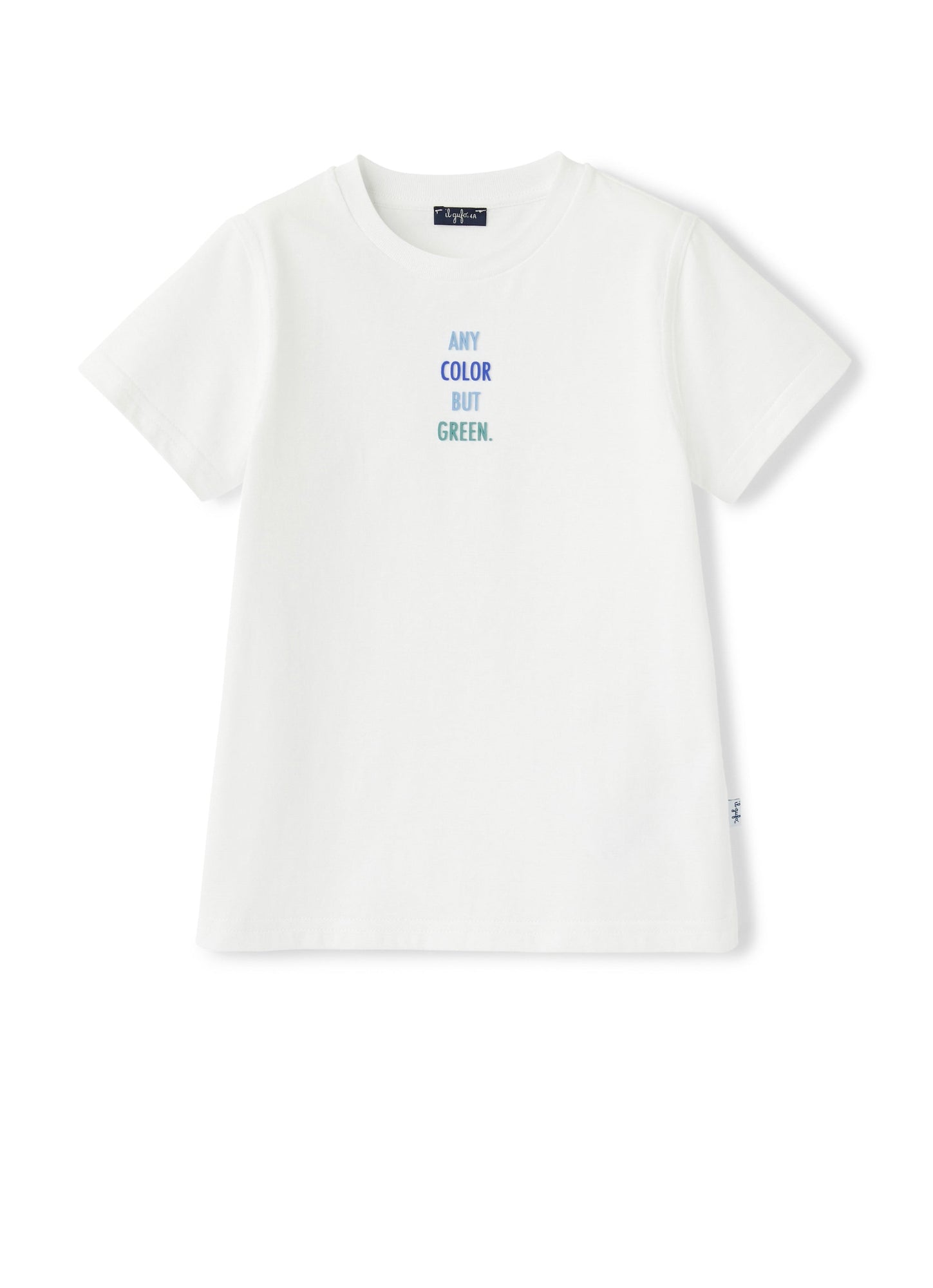 Boys | T-Shirt with Multicolour Sentence | White Indaco