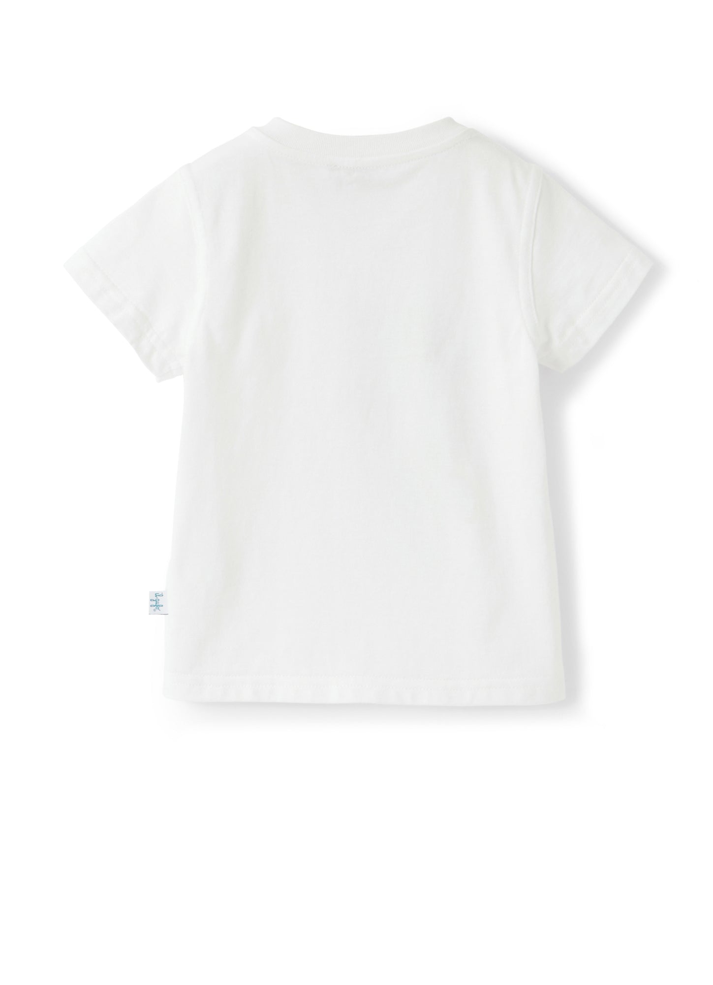 T-Shirt with Crocodile Print | Bianco/Teal Scuro