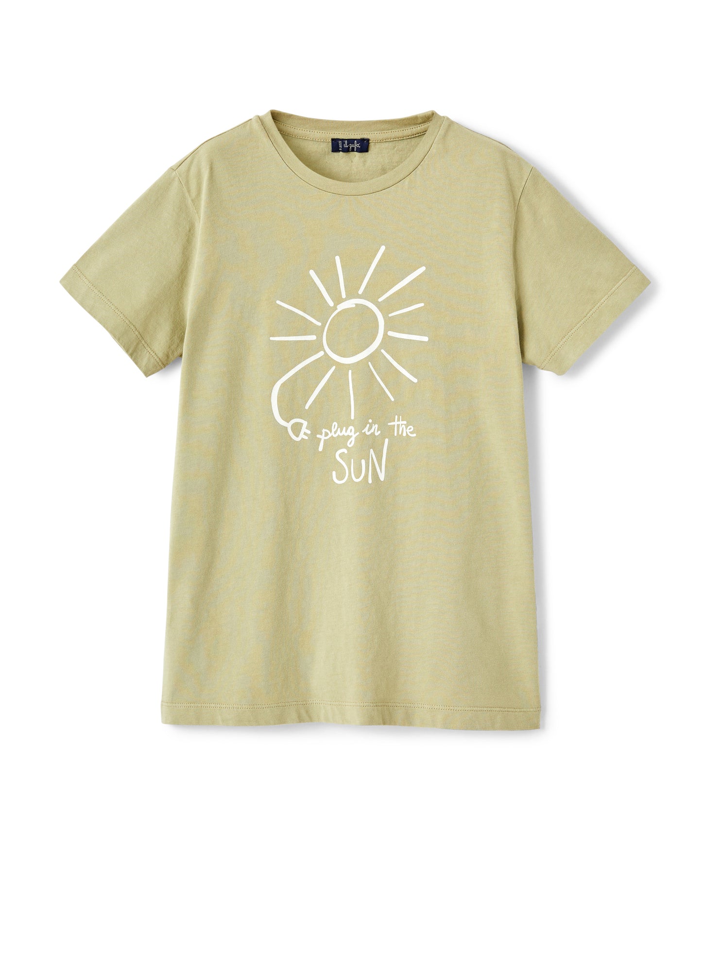 Boys | Organic Cotton T-Shirt with Print | Origano White