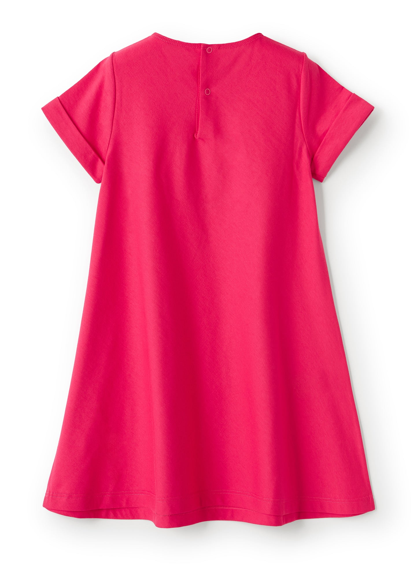 Jersey Dress with Flower | Rosso Carminio/Rosso Carminio
