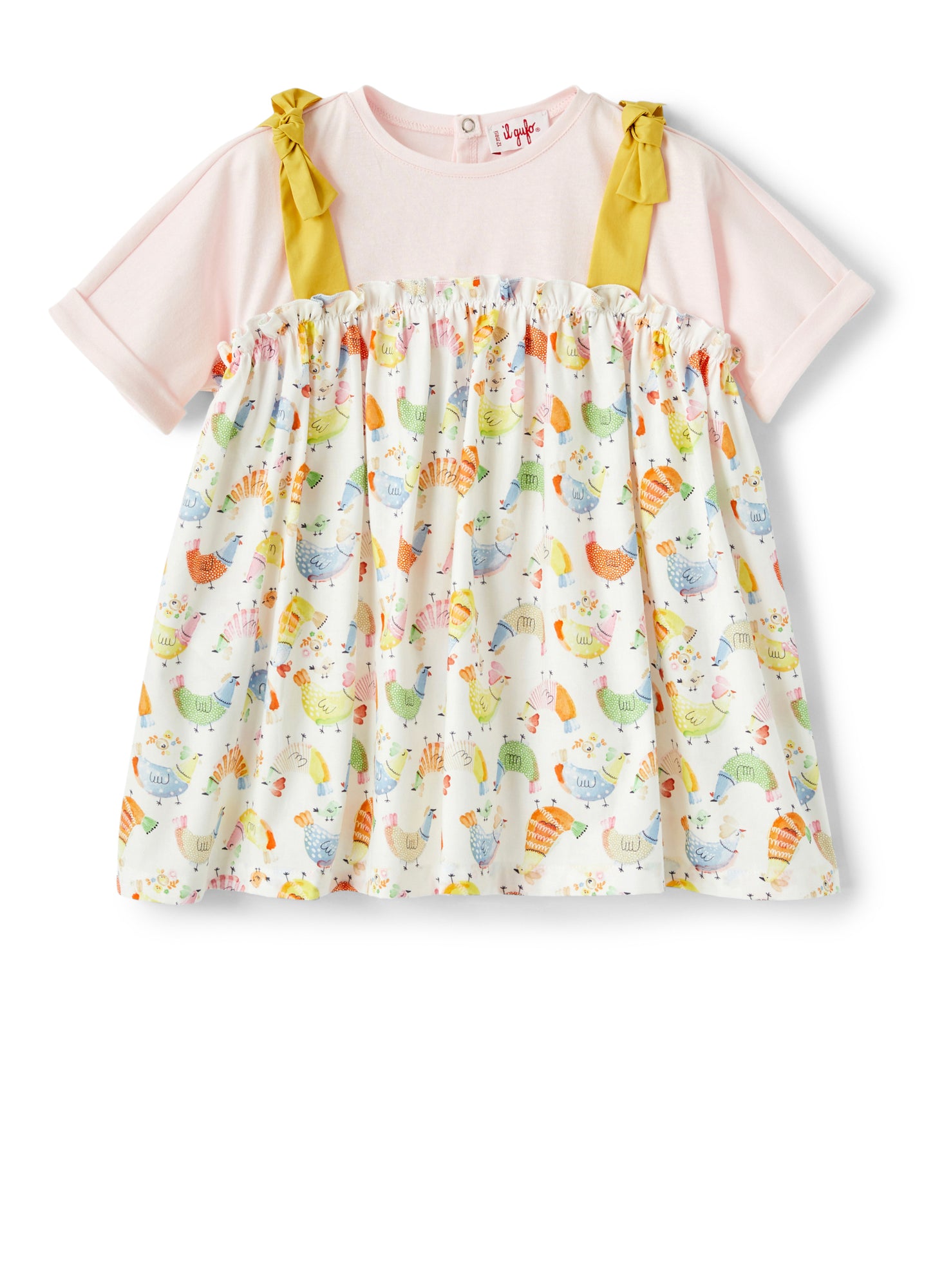 Organic Cotton Dress with Print | Arancio