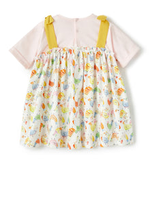 Organic Cotton Dress with Print | Arancio