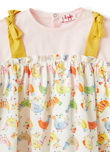 Organic Cotton Dress with Print | Arancio
