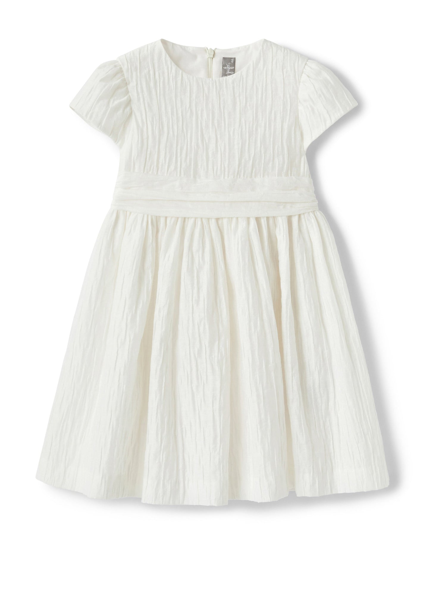 Girls | Froisse Cotton Dress | White