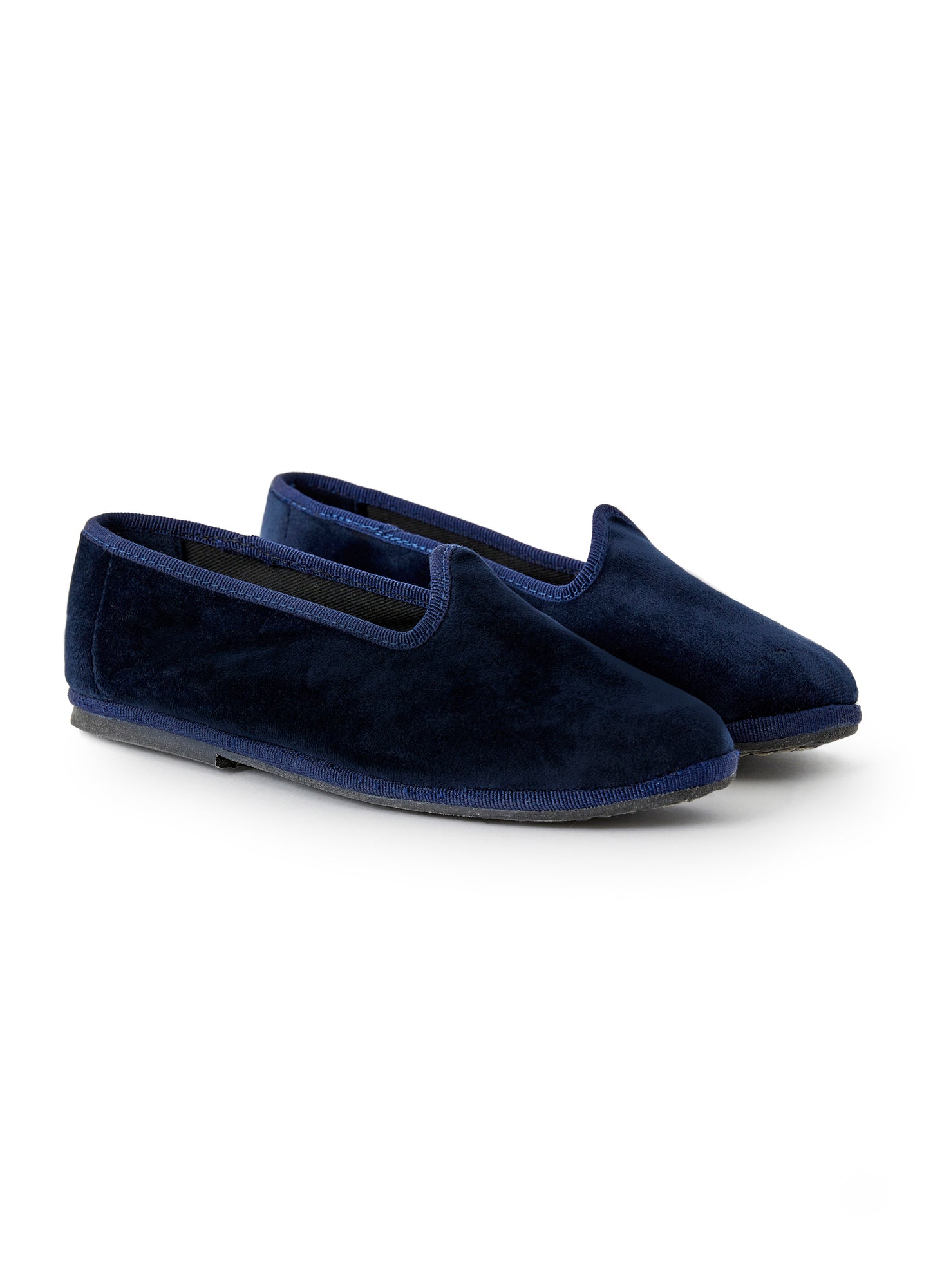 Velvet Slippers | Blue