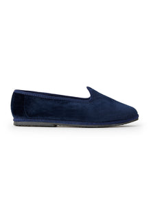 Velvet Slippers | Blue