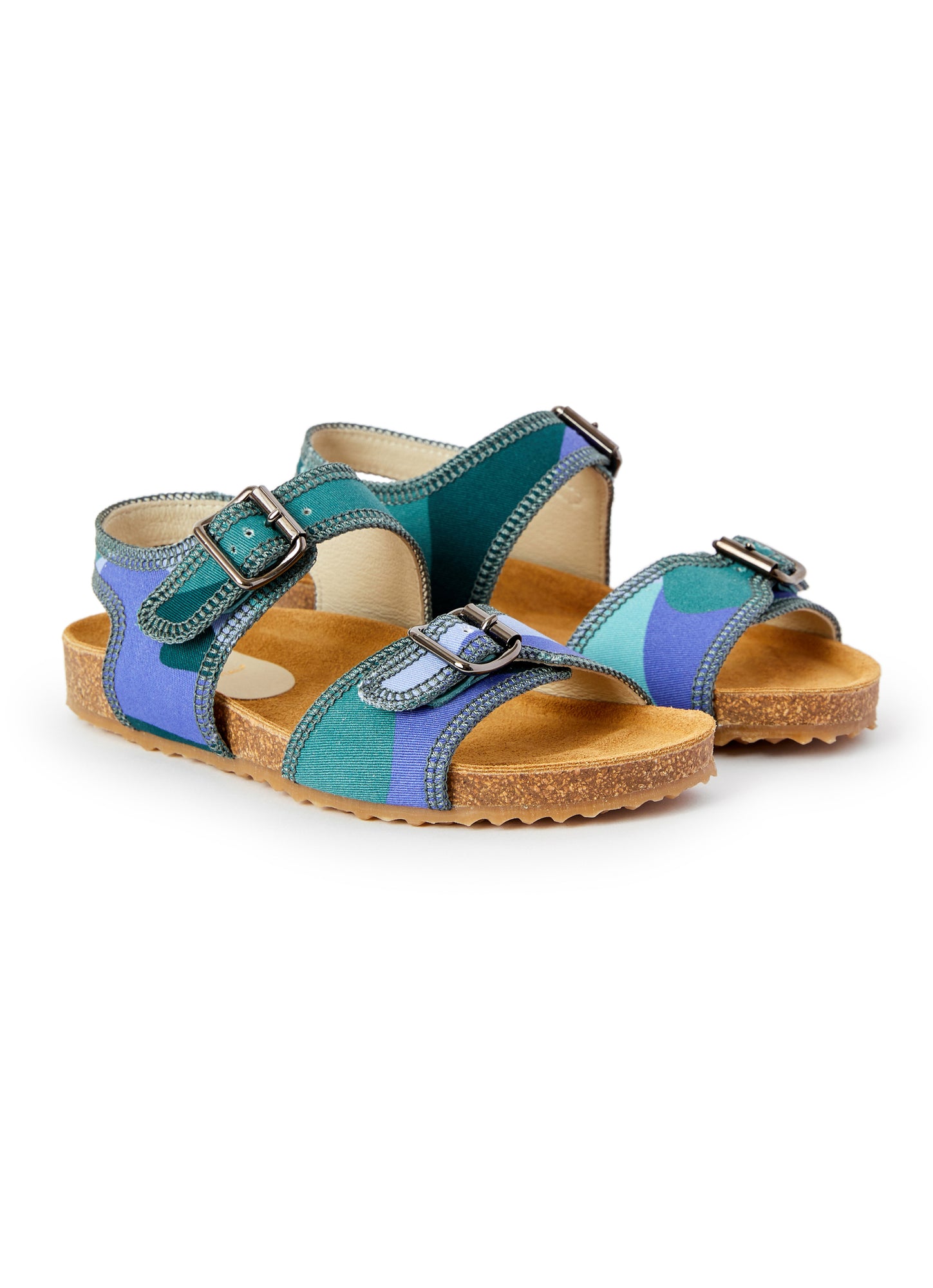 Boys | Sandal with Buckles | Sky Blue Scuro