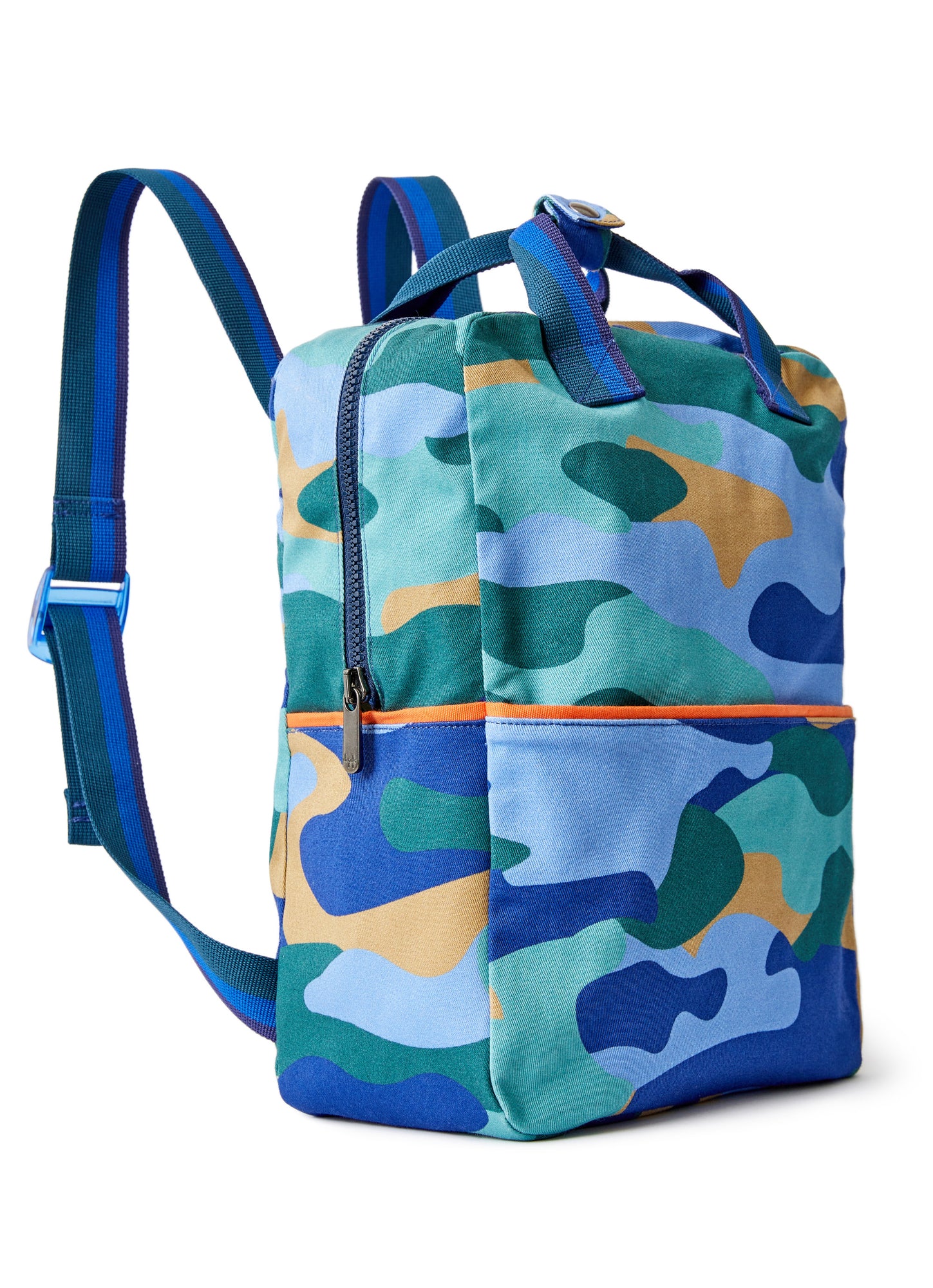 Camouflage Print Backpack | Celeste Scuro