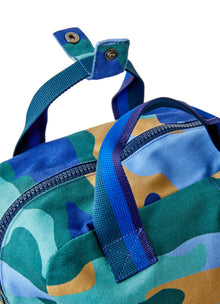 Camouflage Print Backpack | Celeste Scuro