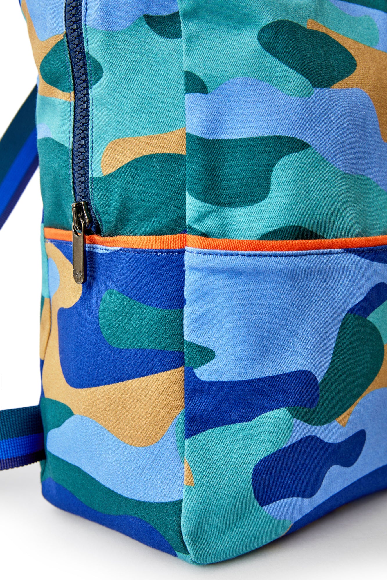 Camouflage Print Backpack | Celeste Scuro