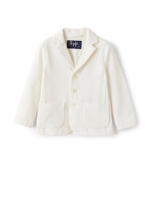 Blazer in Pique Cotton | Shell White
