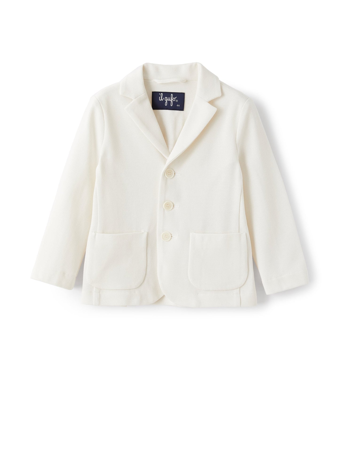 Blazer in Pique Cotton | Shell White