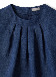 Sleeveless Linen Shirt | Electric Blue