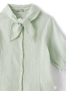 Shirt in Crepon Canvas | Lake