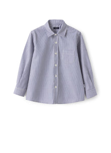 Regular-Fit Shirt with Stripes | Ocean Blue