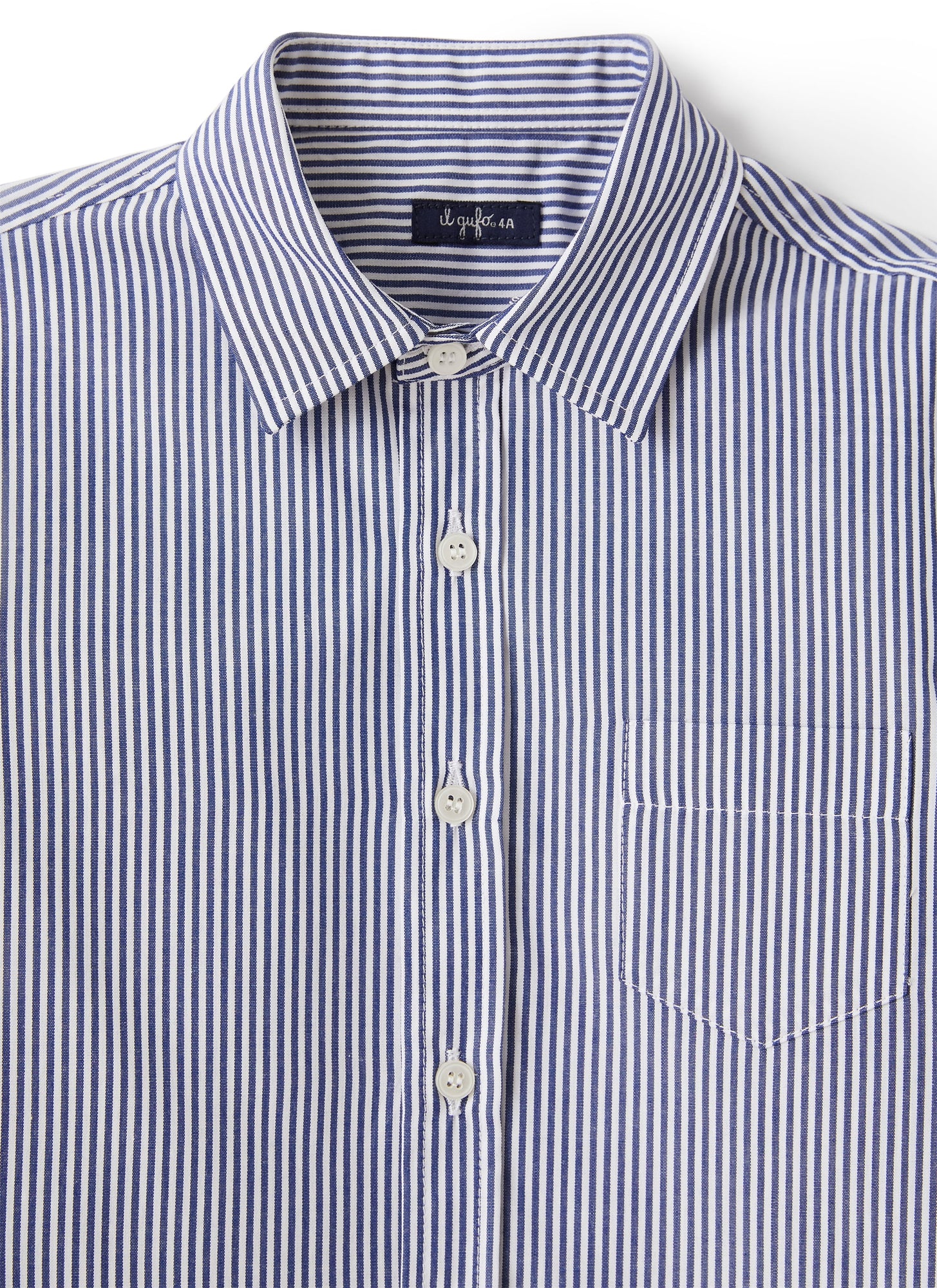 Regular-Fit Shirt with Stripes | Ocean Blue