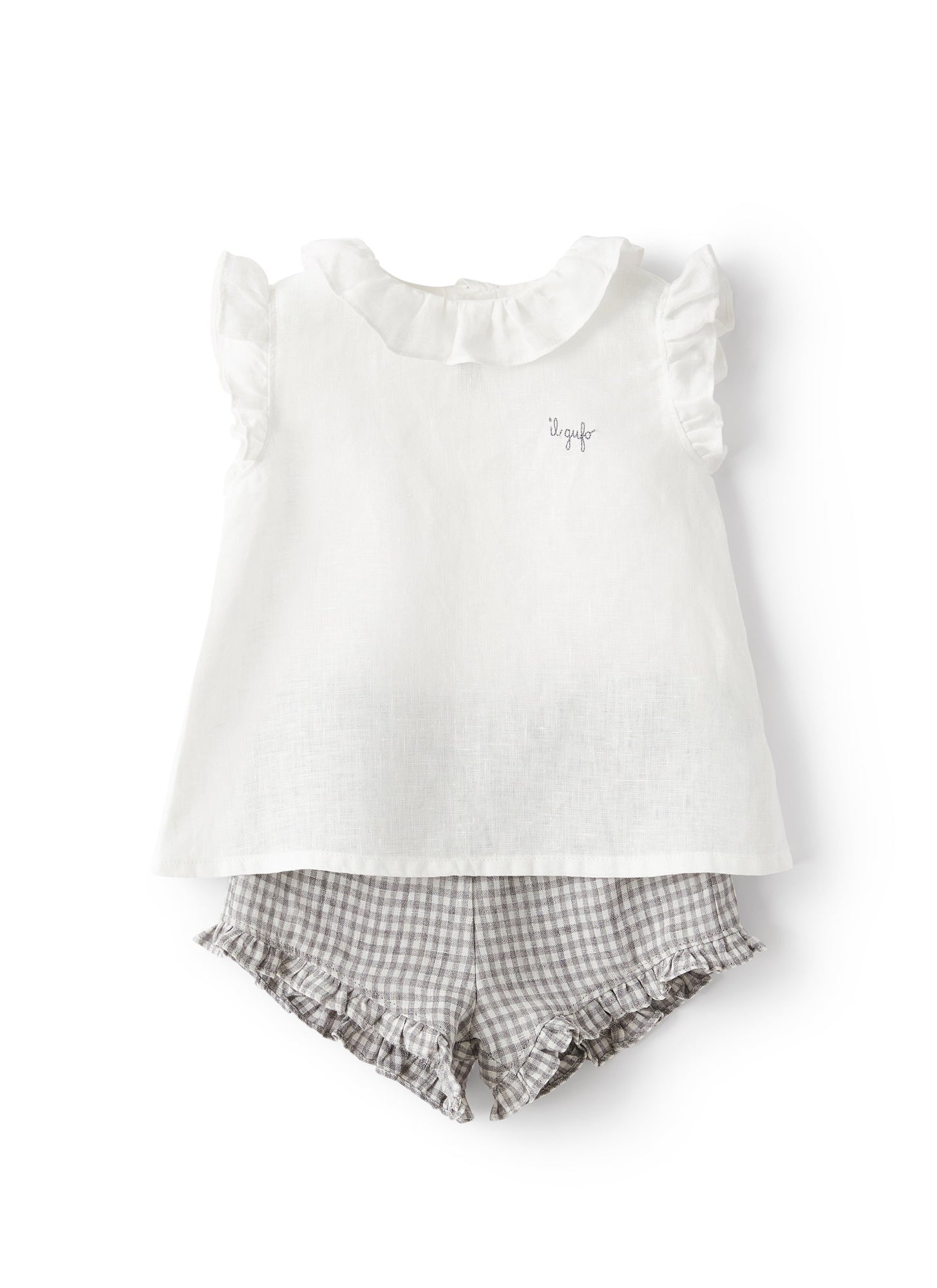 Two-Piece Set in Linen | Stone Grey