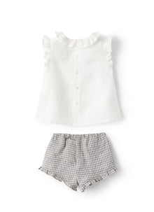 Two-Piece Set in Linen | Stone Grey