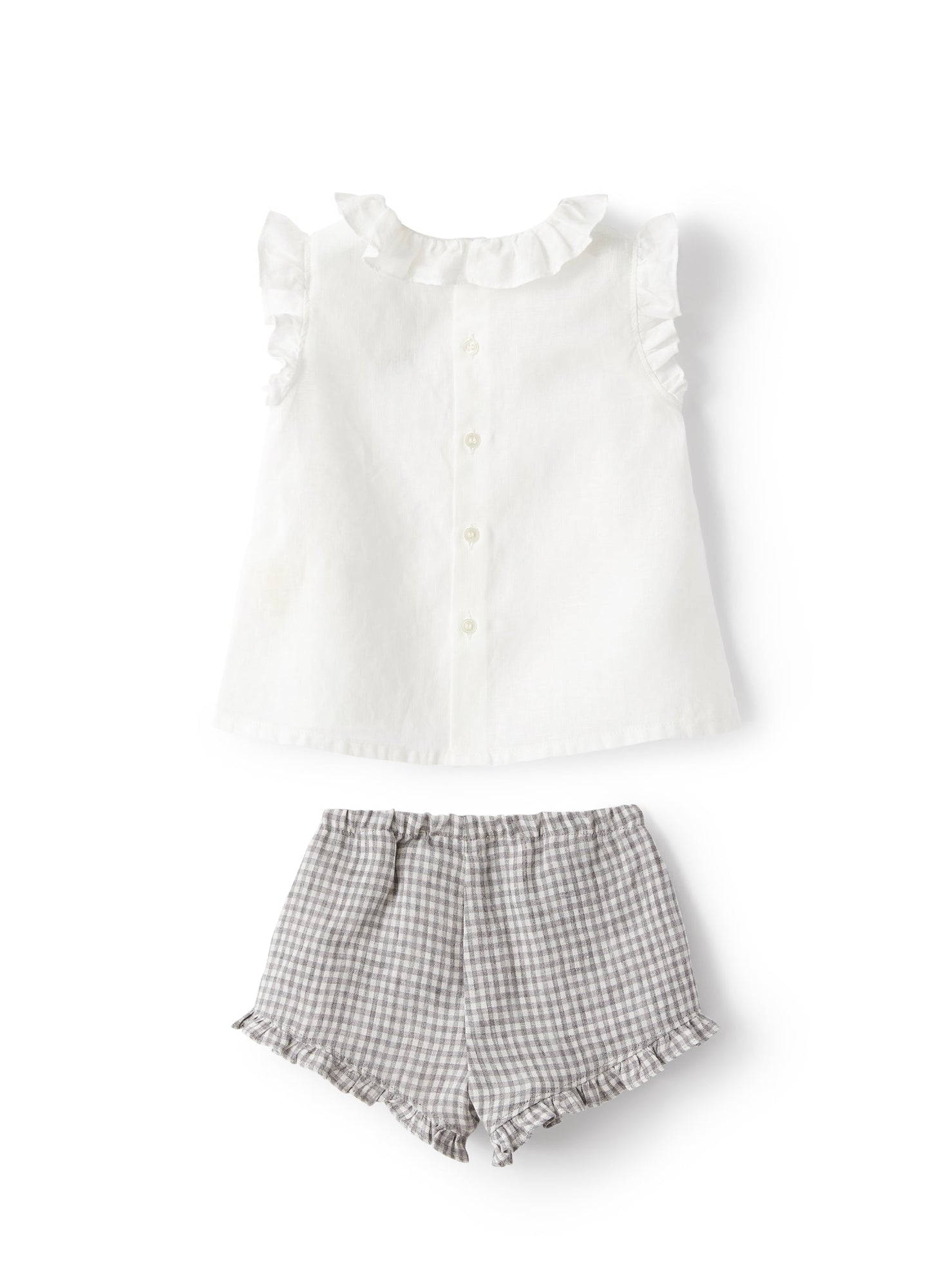 Two-Piece Set in Linen | Stone Grey