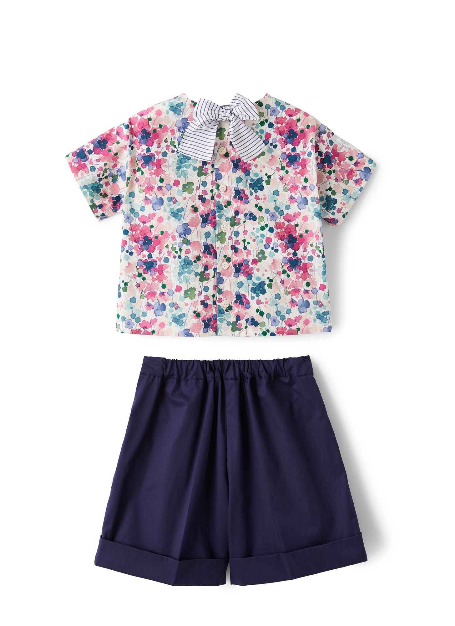 Two-Piece Set with Bermuda Shorts | Cyclamen Pink