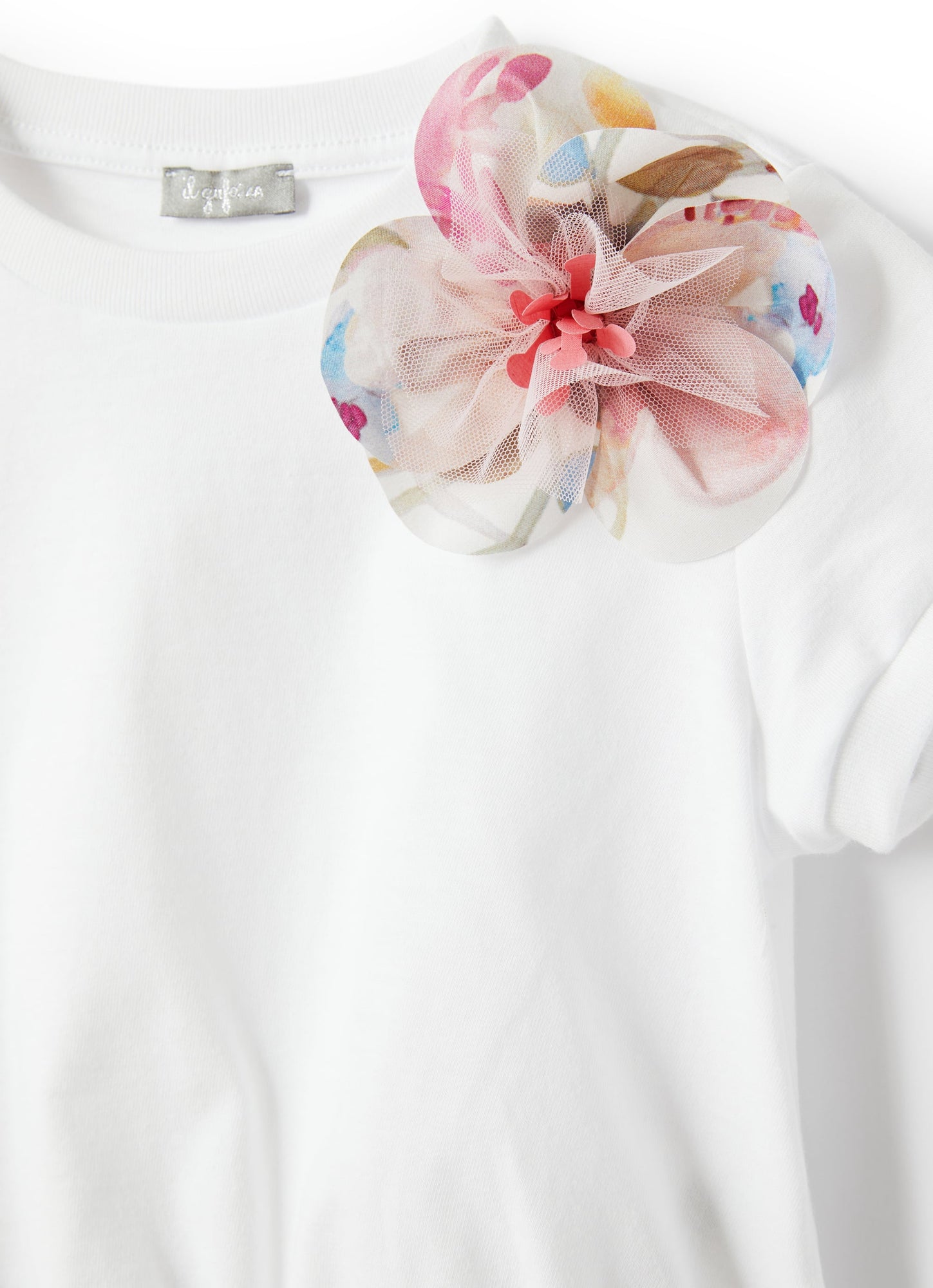 Two-Piece Set with Skirt | Pink/White