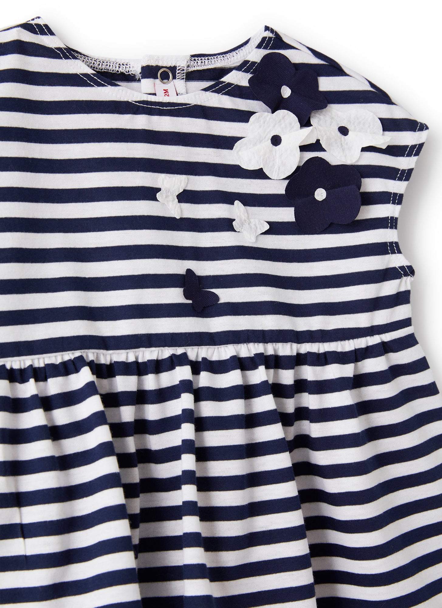 Two-Piece Set in Stripy Jersey | Blue/White