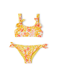 Two-Piece Swimsuit with Floral Print | Multicolor/Yellow Sun