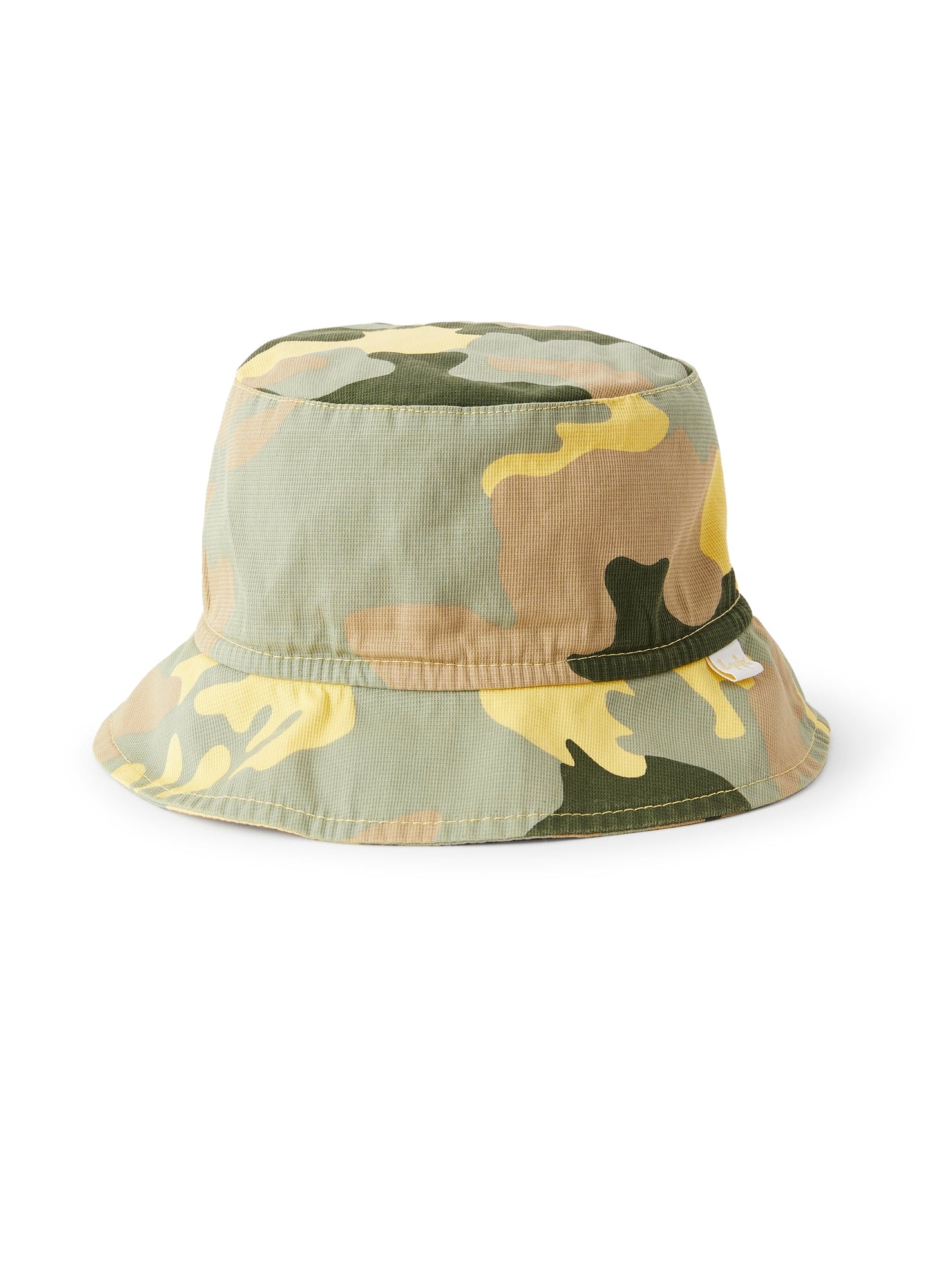 Fisherman Hat with Camouflage Print | Chick Yellow