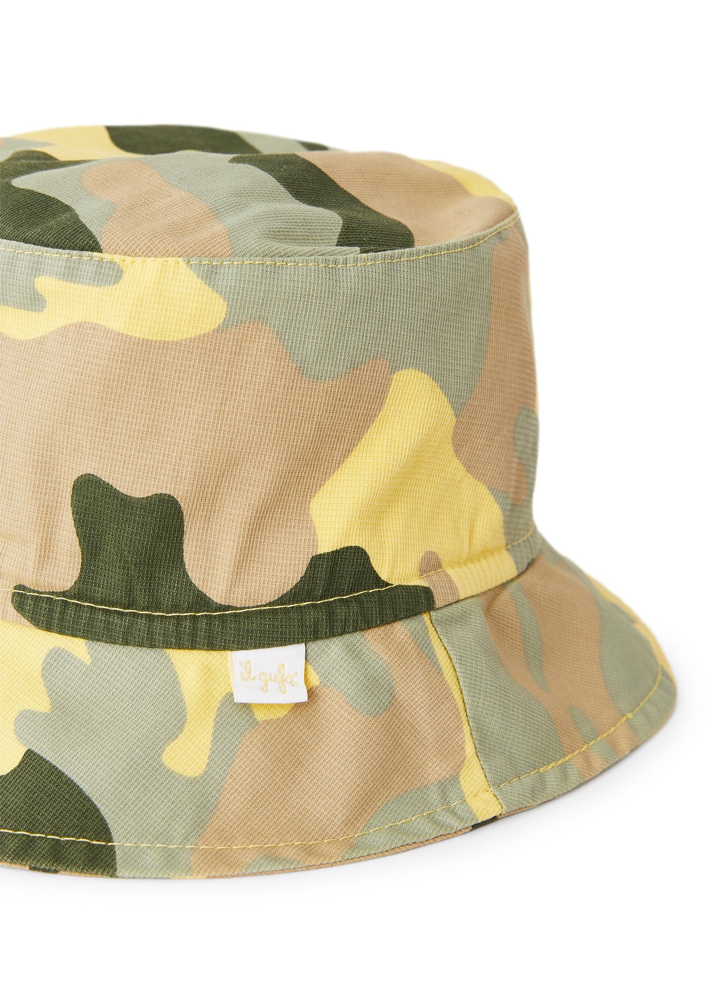 Fisherman Hat with Camouflage Print | Chick Yellow