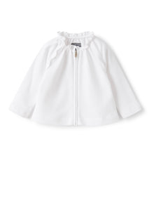Baby Girls’ Jacket in Fleece | White