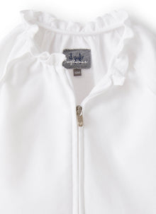 Baby Girls’ Jacket in Fleece | White